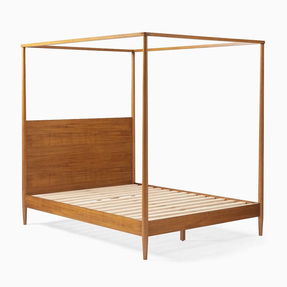 MidCentury Canopy Bed West Elm UK